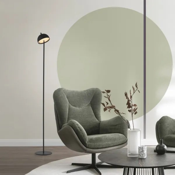 Schöner Wohnen 19245-18 - Lampada da terra LED dimmerabile BELLIS LED/2,5W/5V IP54 nera