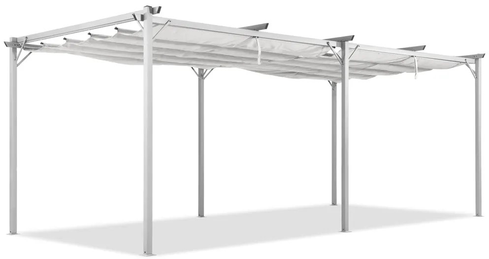 Pergola bianca da terrazzo La Palma 3x6m Garden Point