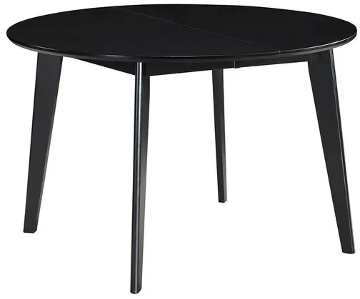 Tavolo da pranzo estensibile rotondo nero L120-150 cm LEENA