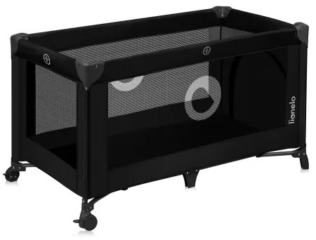 Lionelo - Lettino da viaggio STEFI Nero Carbonio