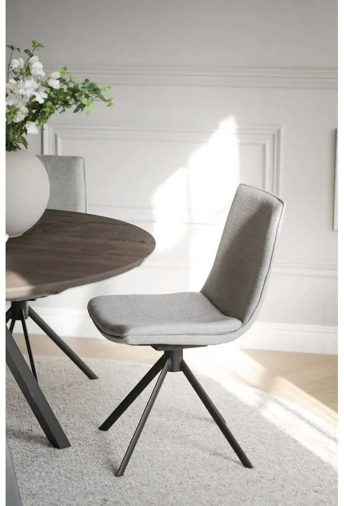 Sedie da pranzo girevoli beige in set di 2 Lowell - Rowico