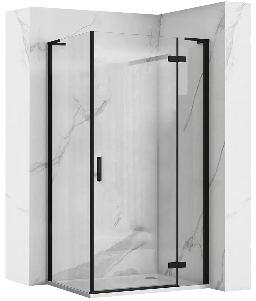 Cabina doccia REA Hugo Black 90x80