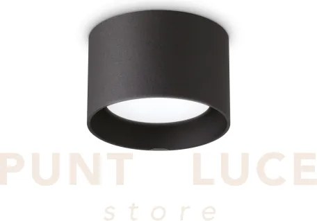 Spike tondo faretto 1 luce attacco gx53 lampadina inclusa nero