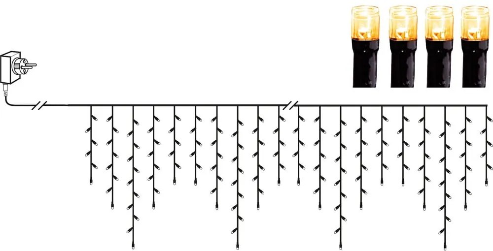 Catena luminosa a LED, lunghezza 11,9 m - Star Trading