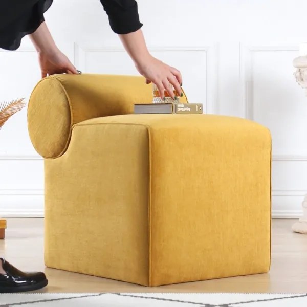 Pouf TIKI 47x45 cm giallo