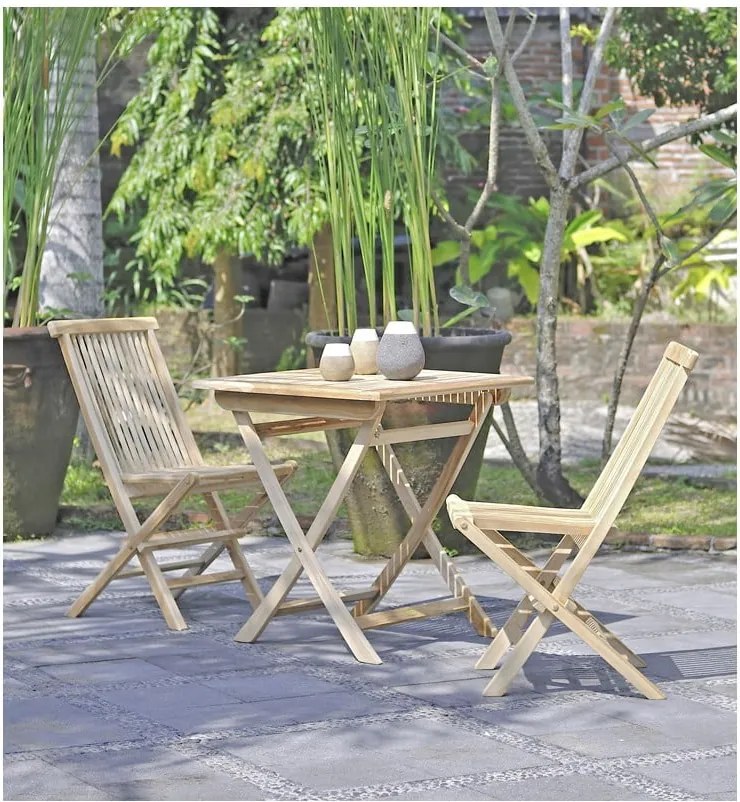 Tavolo da giardino in legno di teak, 70 x 70 cm Java - Garden Pleasure