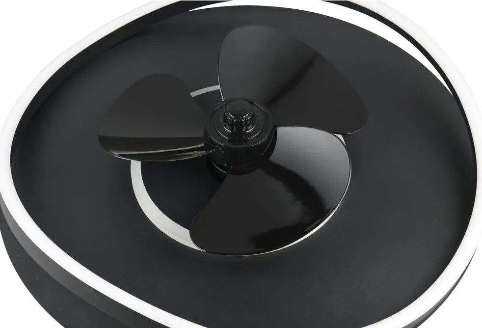 Plafoniera LED nera opaca Sortland – Trio