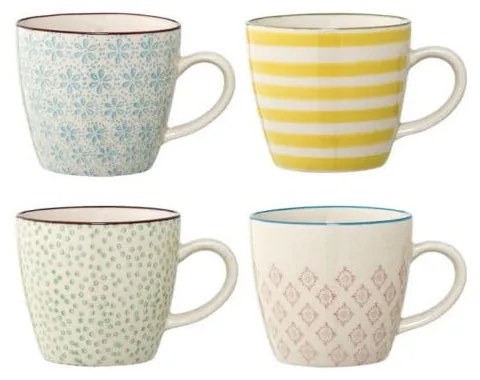 Set di 4 tazze in gres Patrizia - Bloomingville