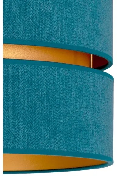 Duolla - Plafoniera DUO 1xE27/40W/230V diametro 40 cm turchese/oro