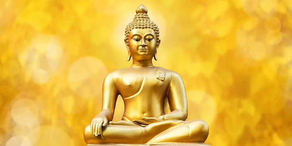 Quadro su tela – Statua dorata di Buddha