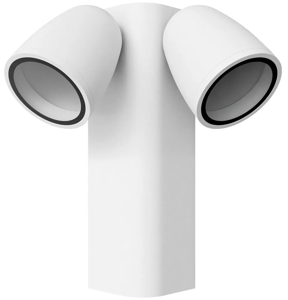 Applique da Esterno Orientabile IP65 2xGU10 serie AXIS - Bianca