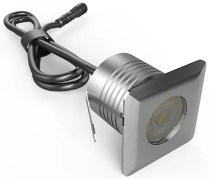 Faretto LED 3W IP68 per Piscine e Fontane Quadrato Professional Colore Bianco Naturale 4.000K