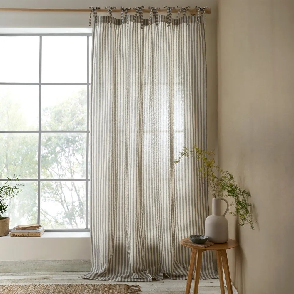 Tenda grigia 140x183 cm Zanzibar Woven Stripe – Pineapple Elephant