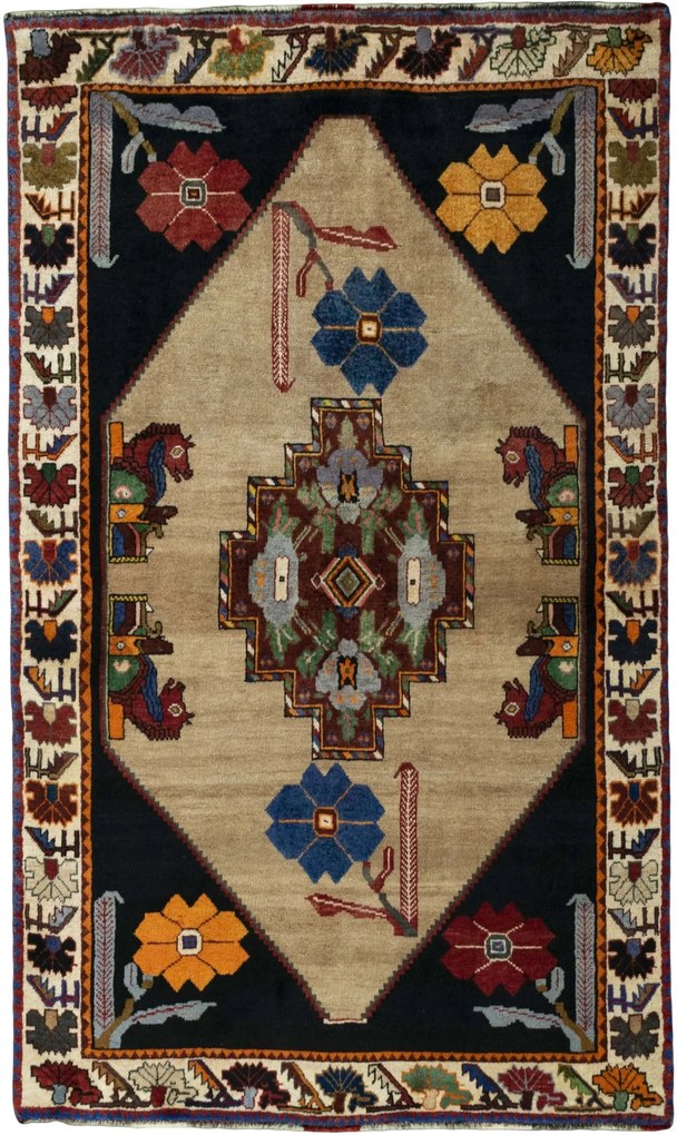 Gabbeh Tappeto persiano 120 x 200 Beige (Iran) Annodato A Mano