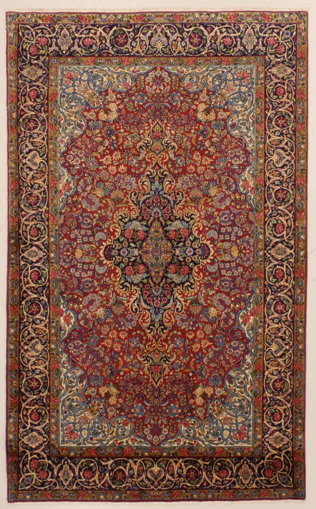 Kerman Tappeto persiano 140 x 220 (Iran) Annodato A Mano