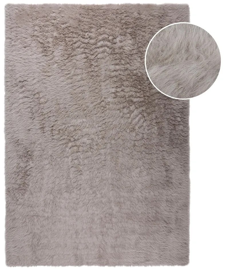 Tappeto in pelliccia sintetica marrone 80x150 cm Alpine Faux Fur - Flair Rugs