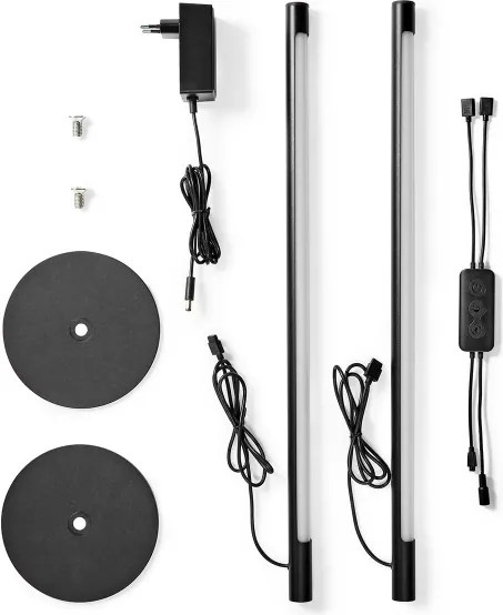 Nedis WIFILD10RGBW-SADA 2xLED RGBIC lampada da tavolo LED 36W 2700-6500K+DO