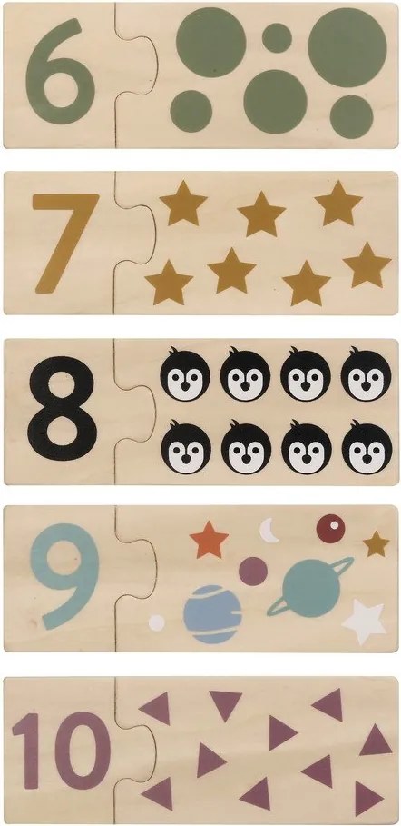 Puzzle in legno per bambini Numbers – Kindsgut
