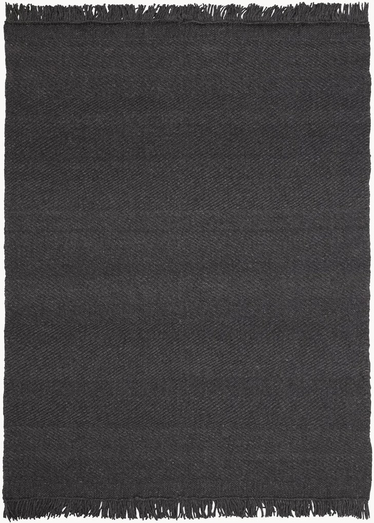 Tappeto in lana a pelo corto tessuto a mano Ivar