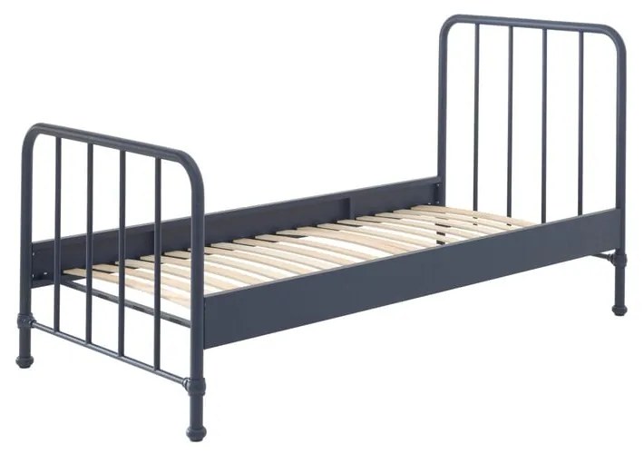 Letto per bambini in metallo blu scuro 90x200 cm BRONXX - Vipack