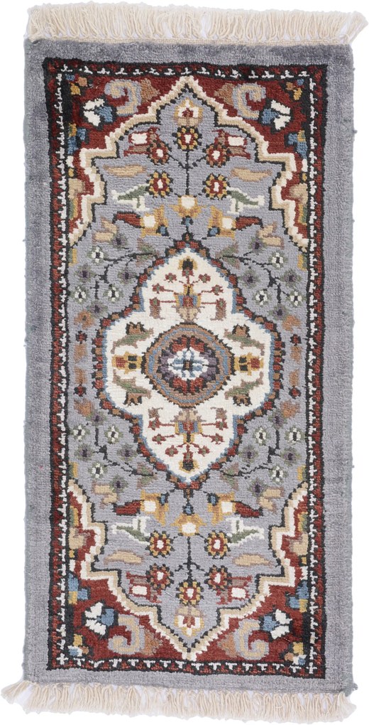 Agra Tappeto orientale 30x60 (Indian) Annodato A Mano