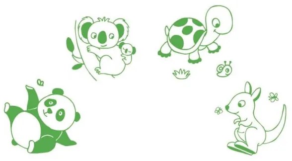 Timbri per bambini StampoBaby Baby - Animali esotici