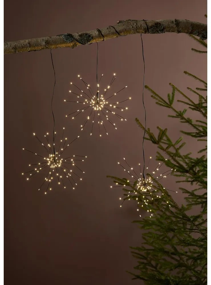 Decorazione luminosa nera per esterni ø 25 cm Meteor - Markslöjd