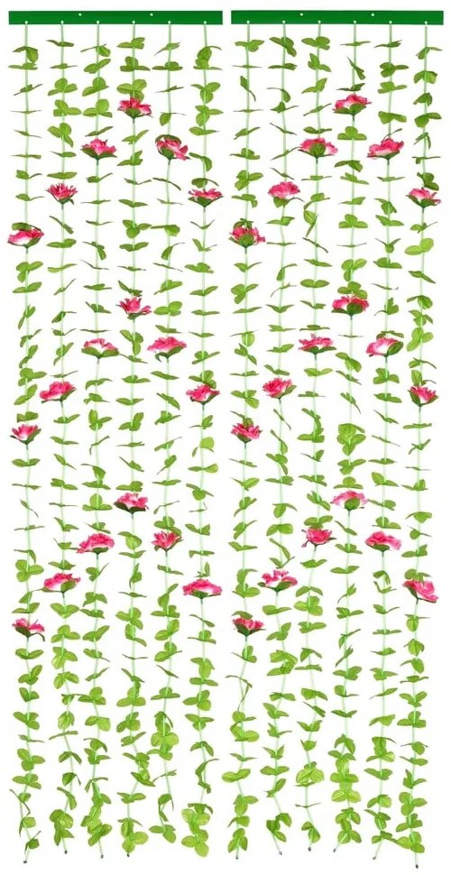 Tenda rossa/verde alla porta 90x190 cm Roses – Maximex