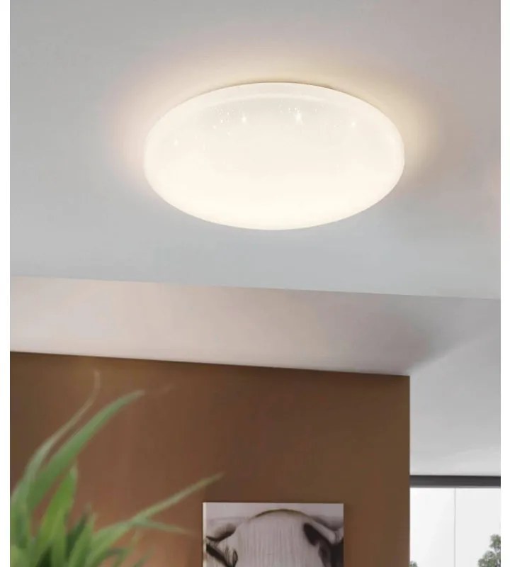 Plafoniera LED Frania - A Ø 40 cm bianco IP20 bianco caldo, 2400 lumen EGLO