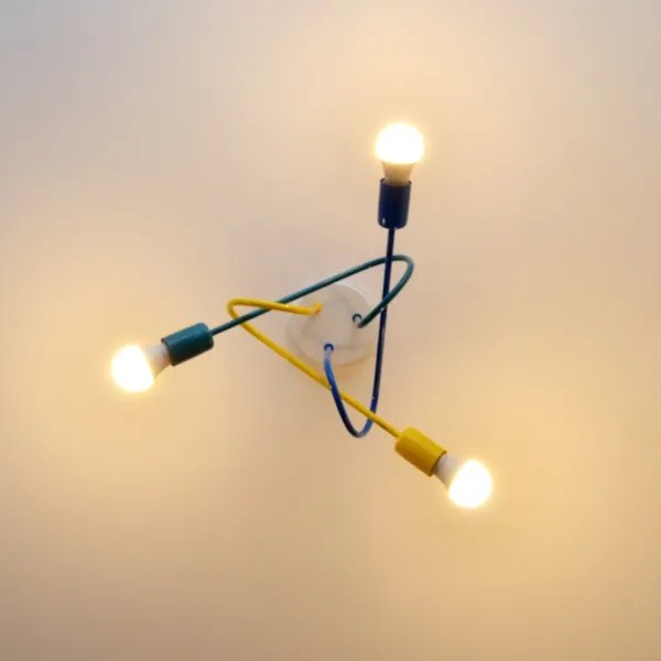 Lampadario LED da soffitto per bambini OXFORD 3xE27/15W/230V