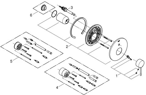 GROHE 19285001 - Miscelatore per vasca ESSENCE, cromato lucido