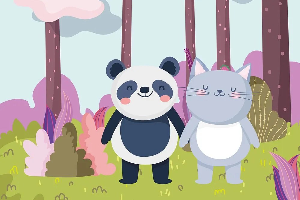 Carta da parati – Animali nel bosco