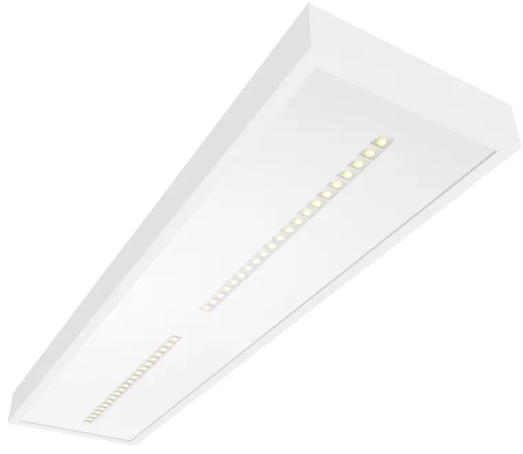 Plafoniera LED 120x30 28W, 36W, 42W CCT, CRI92 con driver Philips Colore Bianco Variabile CCT, Potenza 28W