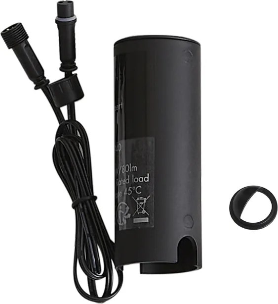 Faretto da terra 12V nero con LED IP67 - Voltaire Linsey