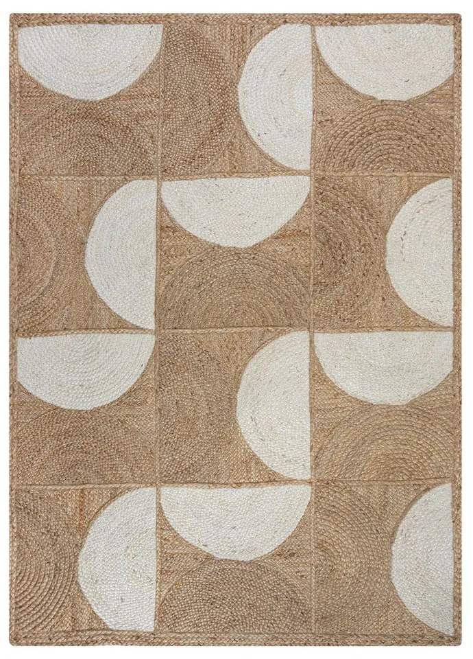 Tappeto di colore naturale/avorio in iuta tessuto a mano 200x290 cm Eclipse – Flair Rugs
