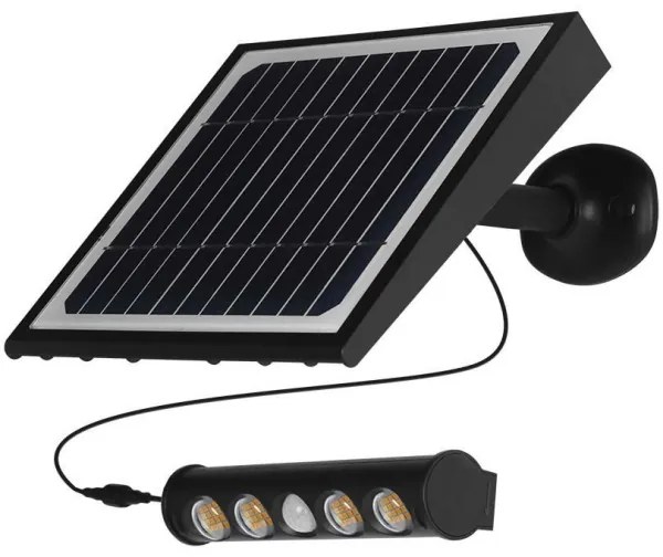 Lampada solare da parete LED 8W 3,7V IP65 3000K 4000mAh con sensore