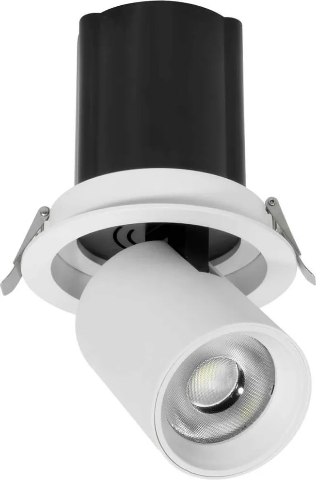 Faro LED da Incasso 30W Orientabile CCT Foro Ø120mm 60° Bridgelux LED Colore Bianco Variabile CCT