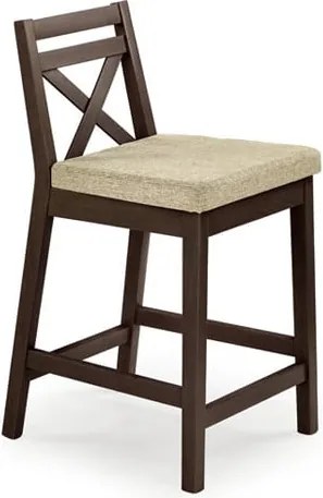 Sgabello da bar Borys Low in noce/Lars07 - H 83 cm