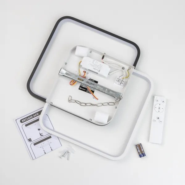 Brilagi - Plafoniera a LED dimmerabile VELO XL LED/98W/230V 61x61 cm + telecomando