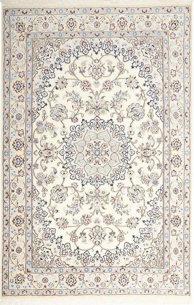 Nain Tappeto persiano 200x130 Beige (Iran) Annodato A Mano