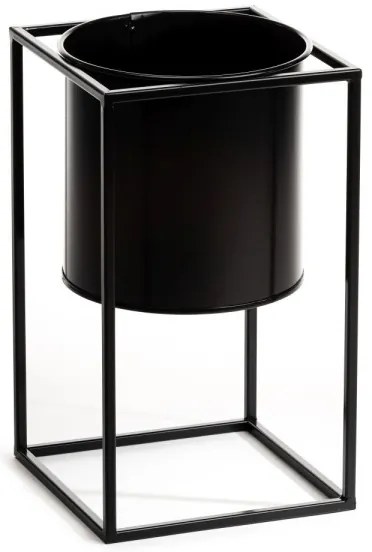 Portafiori RING 40x23 cm nero