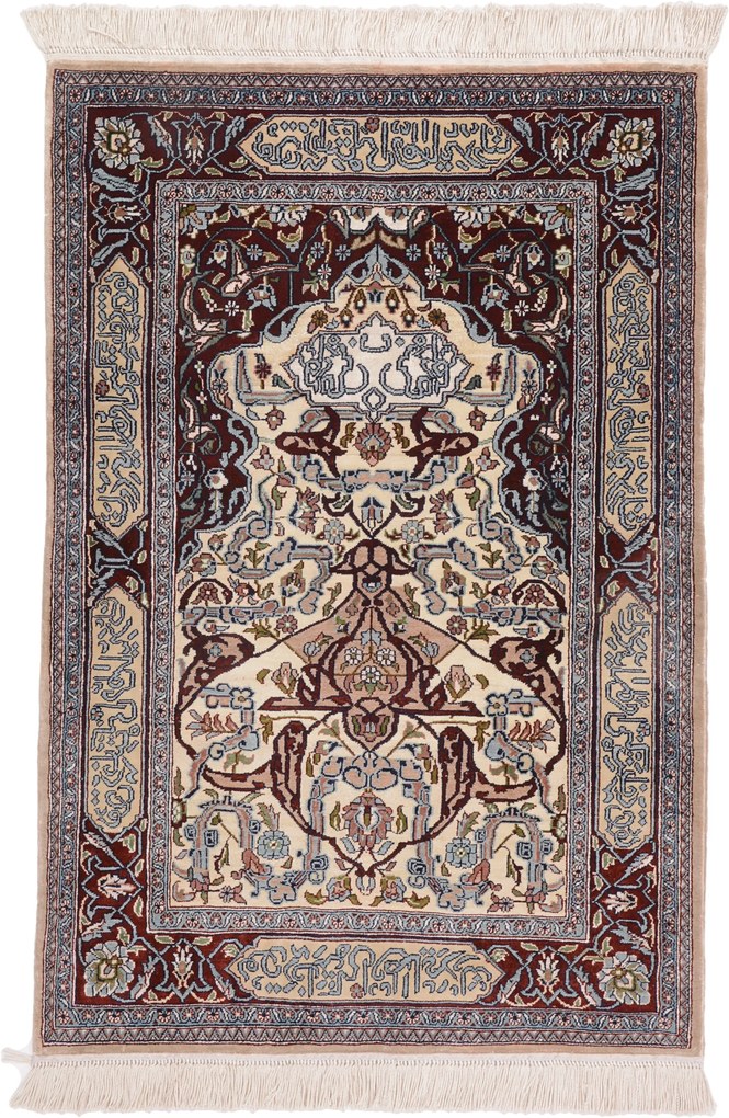 Hereke Tappeto 90 x 60 (Cina) Annodato A Mano