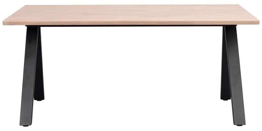 Tavolo da pranzo pieghevole con piano in rovere 170x100 cm Carradale - Rowico