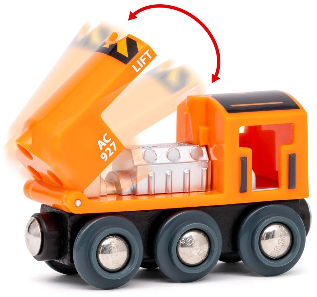 Brio - Set di mezzi da carico con gru