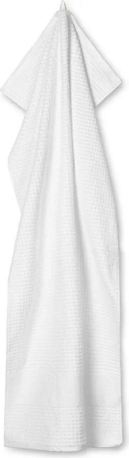 Asciugamano tipo terry bianco in cotone organico 70x140 cm Check – JUNA