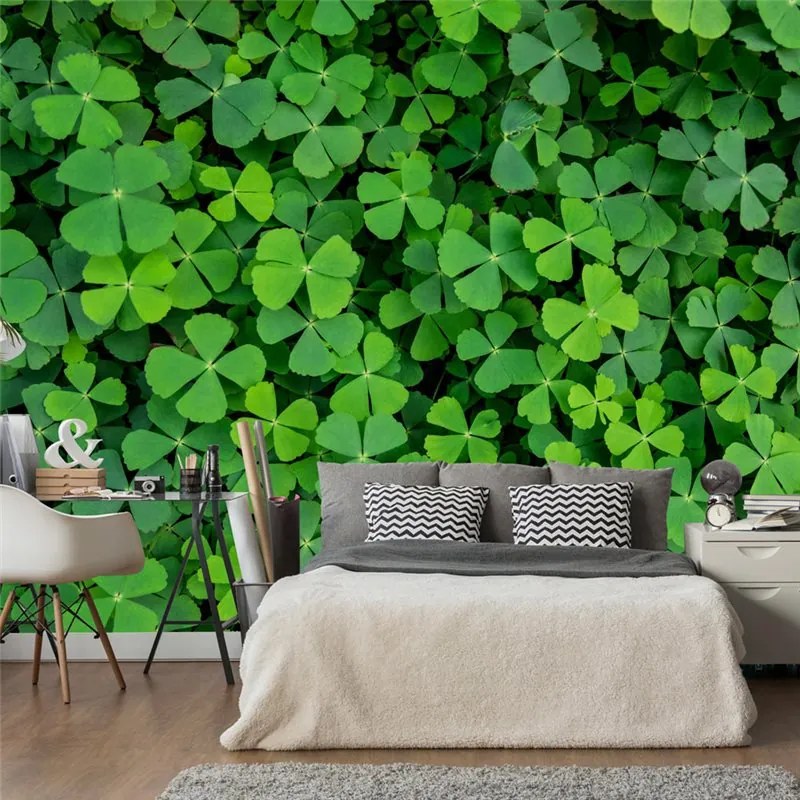 Fotomurale  Green Clover  Colore Verde, Dimensioni e Misure 100x70