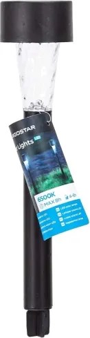 Aigostar - Lampada solare LED LED/0,006W/1,2V 29,5 cm nero 6500K IP44