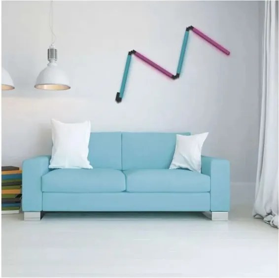 LED RGBIC Lampada da terra con dimmer GoSmart LED/20W/230V 2700K Wi-Fi Tuya