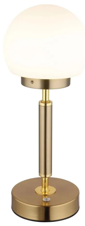 Globo 21033M-LED Lampada da tavolo ricaricabile HAKU LED/2,5W/5V 2700/4000/6500K ottone