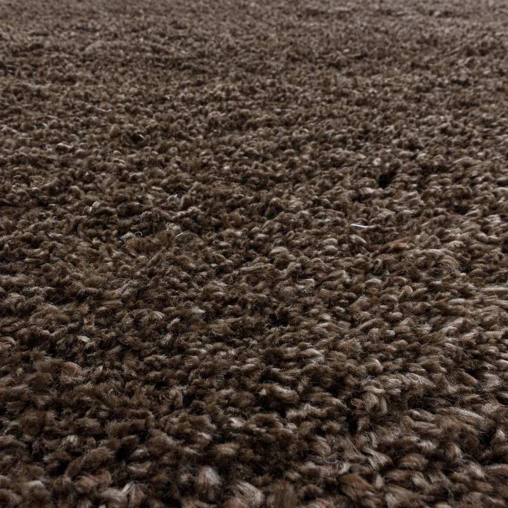 Tappeto marrone scuro 80x150 cm Fluffy - Ayyildiz Carpets